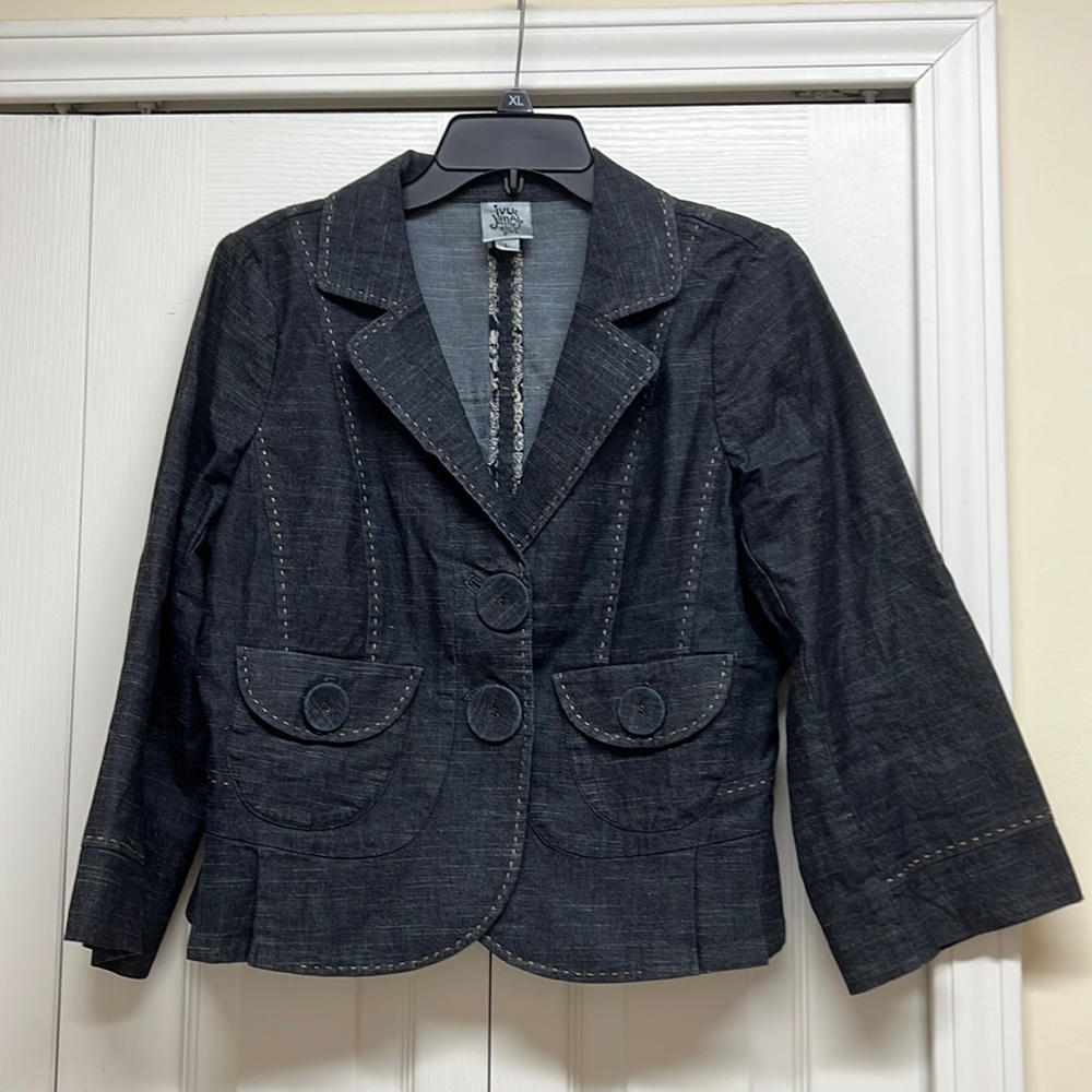 Ivy Jane blue jeans blazers jacket